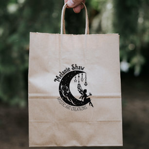 Elegant Mystic Custom Logo, Large   Rubber Stamp