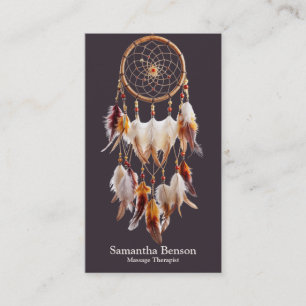 Elegant Mystic  Dreamcatcher Spiritual Metaphysica Business Card