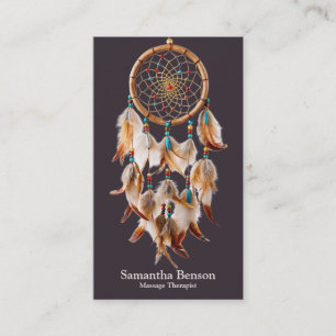 Elegant Mystic  Dreamcatcher Spiritual Metaphysica Business Card