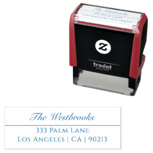 Elegant Name & Address Self-inking Stamp