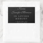 Elegant Name In Script Black In Loving Memory
