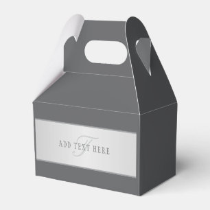 Elegant Name & Monogram Lettering (or other text) Favour Box