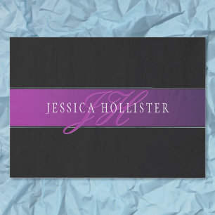 Elegant Name & Monogrammed Initial/s Tissue Paper