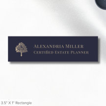 Elegant Name Tag Custom Logo