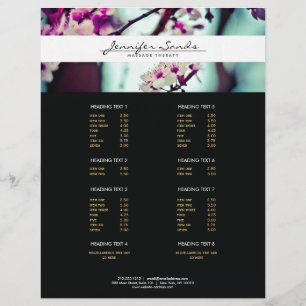 ELEGANT NAME with CHERRY BLOSSOMS Flyer