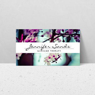 ELEGANT NAME with CHERRY BLOSSOMS II Business Card