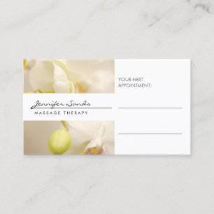 ELEGANT NAME with ORCHIDS Appointment Card