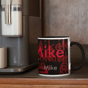 elegant names pattern personalised mug