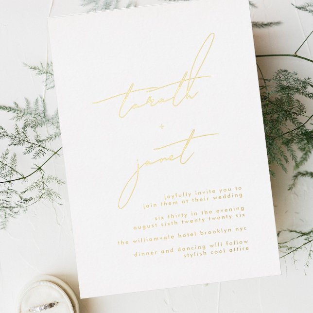 Elegant NAMES | Stylish White & GOLD Wedding (Creator Uploaded)