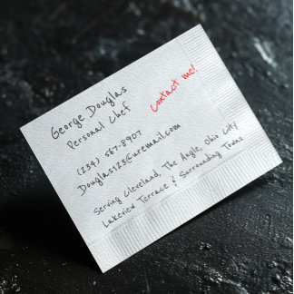 Elegant Napkin Background Flyer Template