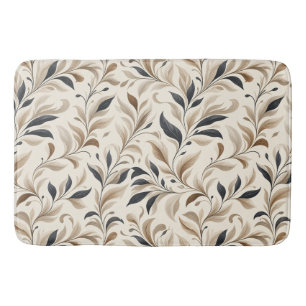 Elegant Natural Leaf Pattern Shower Décor Bath Mat
