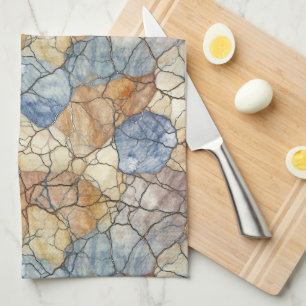 Elegant Natural Stone Marble Pattern Tea Towel