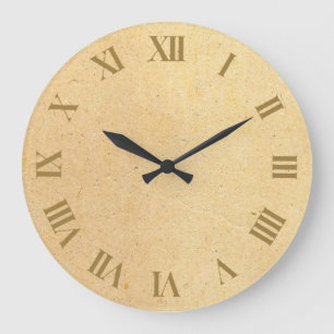 Elegant Natural texture Pattern Large Clock