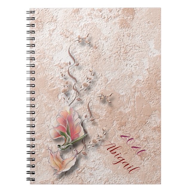 Elegant Nature Embossed photo notebook  (Front)