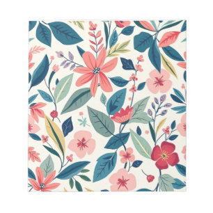 Elegant Nature-Inspired Floral Notepad
