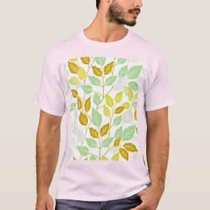 Elegant Nature-Inspired Leaf Design T-Shirt
