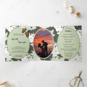 Elegant Nature Theme Wedding Invitation