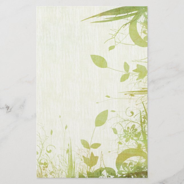 Elegant Nature Themed Stationery (Front)