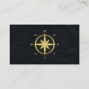 Elegant Nautical Compass  Business Card