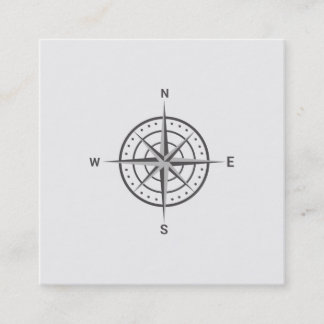 Elegant Nautical Compass Business Card