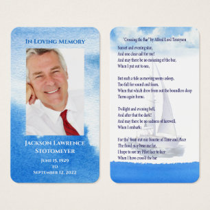 Elegant Nautical Funeral Celebration of Life