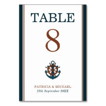 Elegant Nautical Navy Anchor Wedding