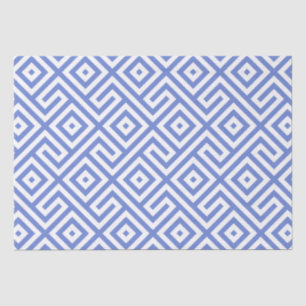 Elegant Navy Blue Abstract Geometric Pattern  Tissue Paper