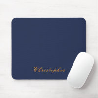 Elegant Navy Blue Custom Name 