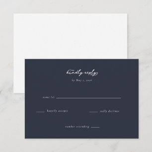 Elegant Navy Blue Formal Response