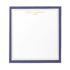 Elegant Navy Blue Gold Personalised