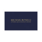 Elegant  Navy Blue Leather Look Professional