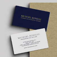 Elegant  Navy Blue Leather Look Professional