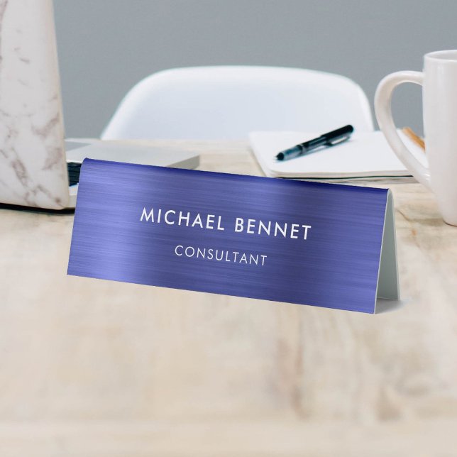 Elegant Navy Blue Metallic Professional Business (Creator Uploaded)