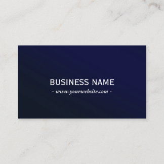 Elegant Navy Blue Metallic Professional Business Card