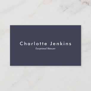 Elegant Navy Blue Professional Business Card