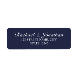 Elegant Navy Blue Wedding