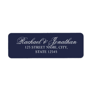 Elegant Navy Blue Wedding