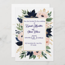 Elegant Navy & Blush Wedding Celebration