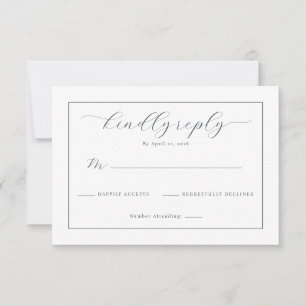 Elegant Navy Calligraphy Template