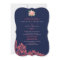 Elegant Navy & Coral Wedding Invitations