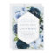 Elegant Navy & Dusty blue flowers wedding