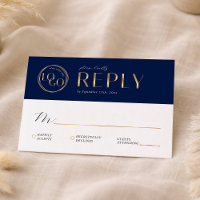 Elegant Navy & Gold Company Logo Business Event