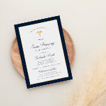 Elegant navy & gold nurse pinning ceremony invitation<br><div class="desc">An elegant nurse pinning invitation card with faux gold and navy borders. The text details and image can be personalized.</div>