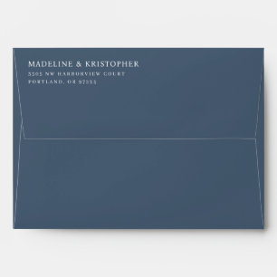 Elegant Navy Minimalist Envelope