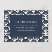Elegant Navy Shell Motive