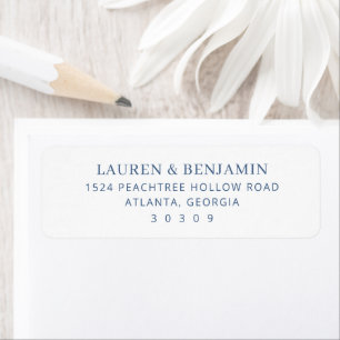 Elegant Navy Typographic