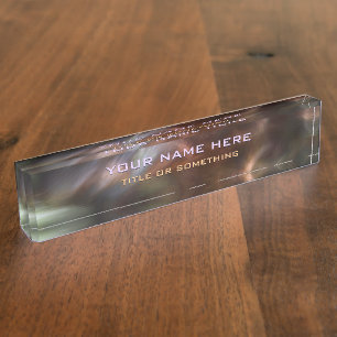 Elegant Nebula Nameplate