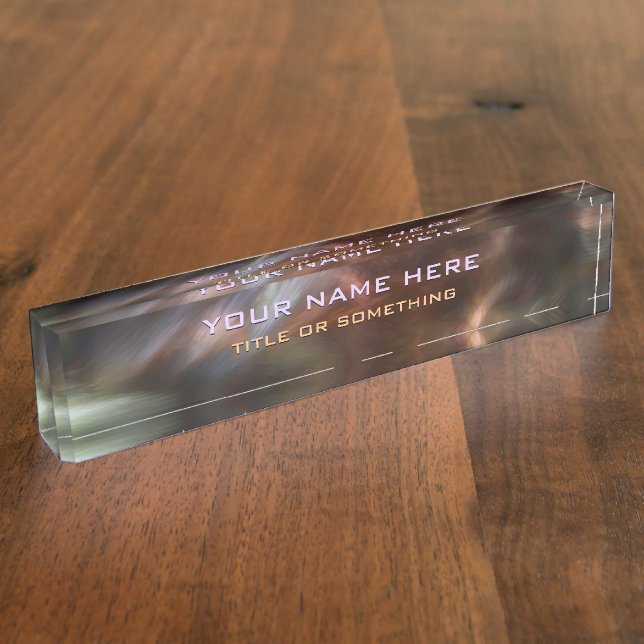 Elegant Nebula Nameplate (Side)