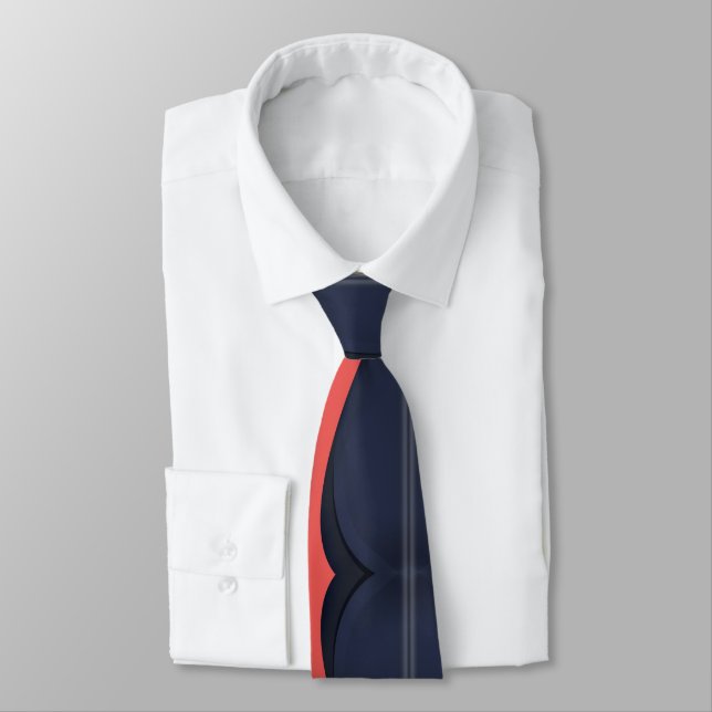 Elegant Neck Tie Collection: Custom Graphic Design (Tied)