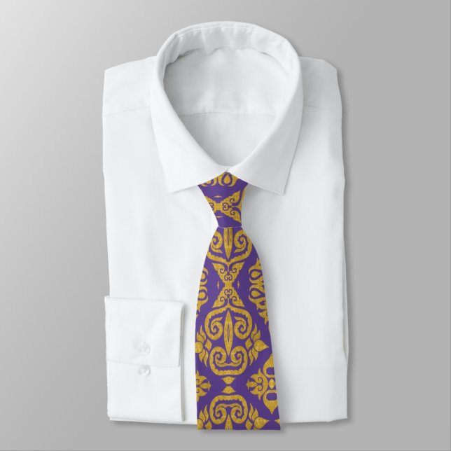 Elegant Neck Tie Collection: Custom Graphic Design (Tied)